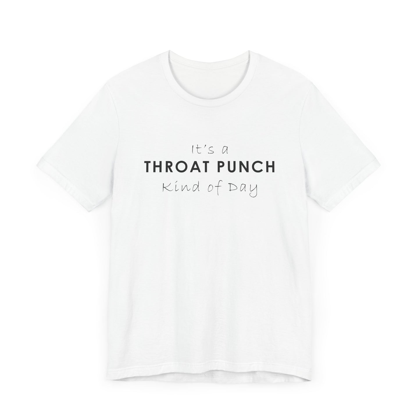 Funny Throat Punch Short Sleeve Tee for Casual Days