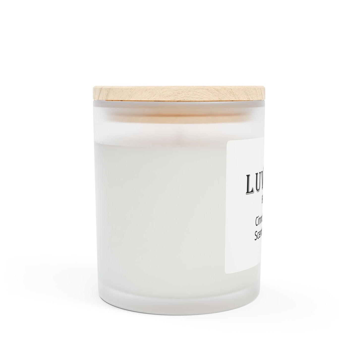 Cinnamon Chai Scented Candle - 11oz Frosted Glass Jar for Cozy Ambiance